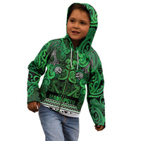 Aotearoa Iwi Ngati Maniapoto Kid Hoodie Maori Wharenui House Tribal Pattern