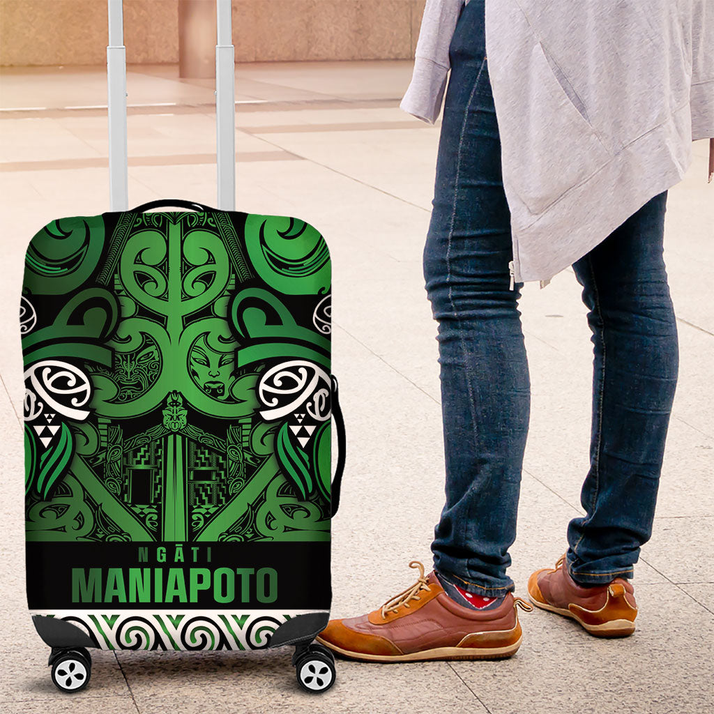 Aotearoa Iwi Ngati Maniapoto Luggage Cover Maori Wharenui House Tribal Pattern