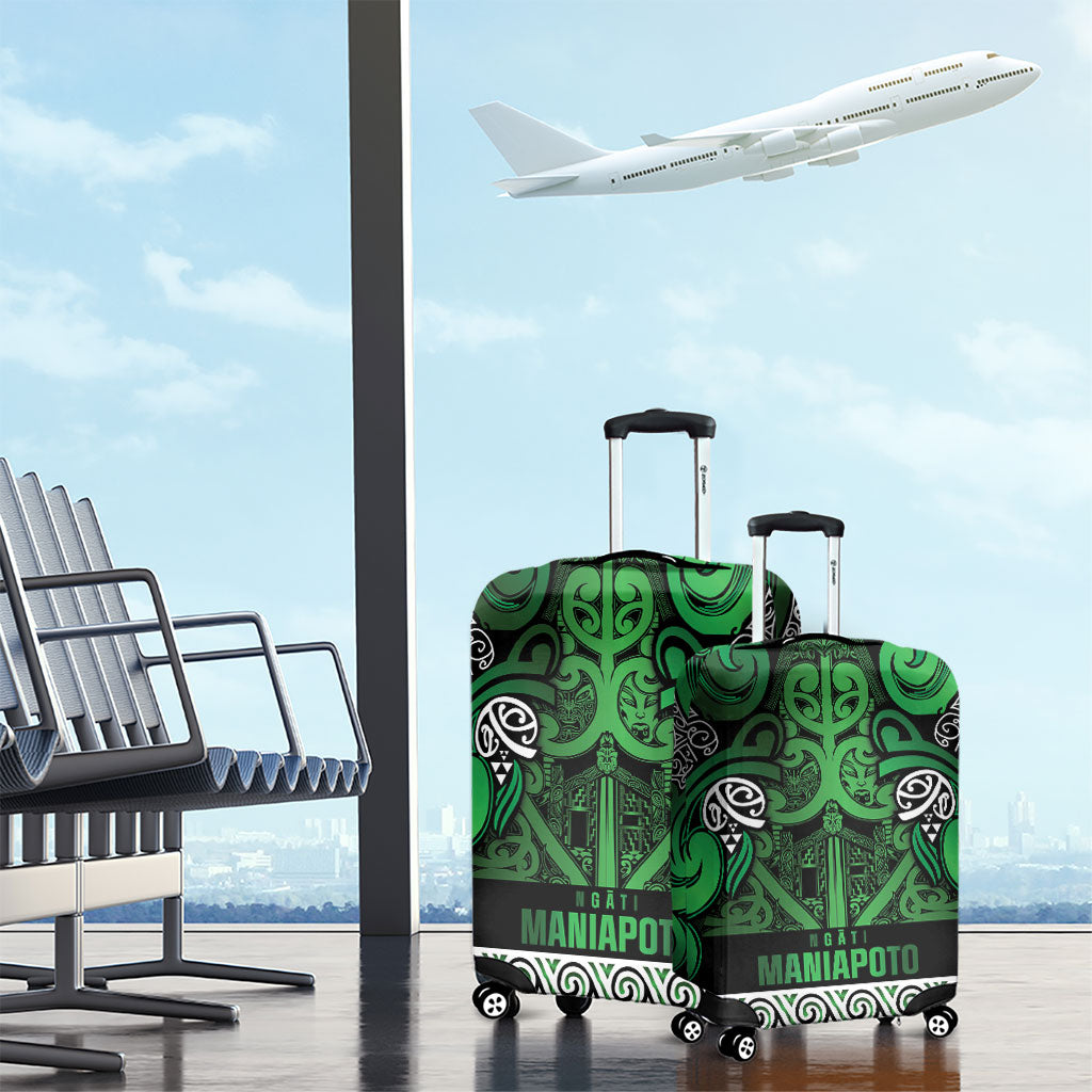Aotearoa Iwi Ngati Maniapoto Luggage Cover Maori Wharenui House Tribal Pattern