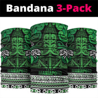 Aotearoa Iwi Ngati Maniapoto Neck Gaiter Maori Wharenui House Tribal Pattern