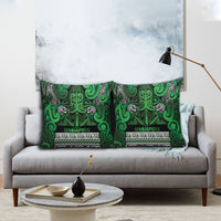 Aotearoa Iwi Ngati Maniapoto Pillow Cover Maori Wharenui House Tribal Pattern