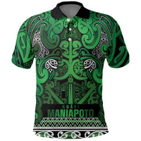 Aotearoa Iwi Ngati Maniapoto Polo Shirt Maori Wharenui House Tribal Pattern