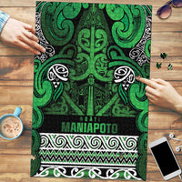 Aotearoa Iwi Ngati Maniapoto Puzzle Maori Wharenui House Tribal Pattern