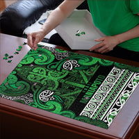Aotearoa Iwi Ngati Maniapoto Puzzle Maori Wharenui House Tribal Pattern