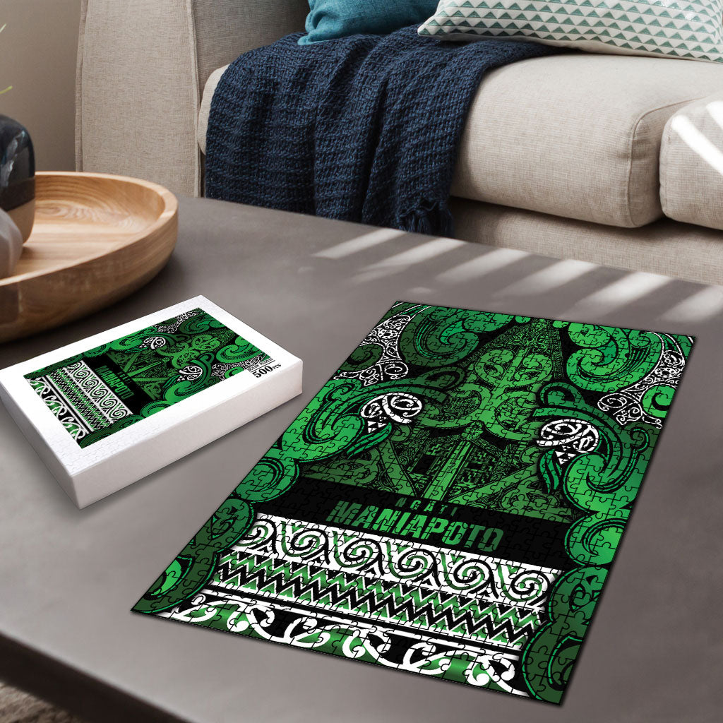 Aotearoa Iwi Ngati Maniapoto Puzzle Maori Wharenui House Tribal Pattern