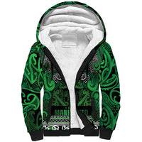 Aotearoa Iwi Ngati Maniapoto Sherpa Hoodie Maori Wharenui House Tribal Pattern