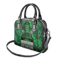 Aotearoa Iwi Ngati Maniapoto Shoulder Handbag Maori Wharenui House Tribal Pattern