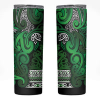 Aotearoa Iwi Ngati Maniapoto Skinny Tumbler Maori Wharenui House Tribal Pattern
