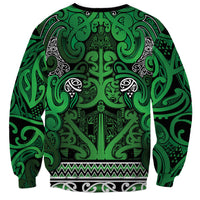 Aotearoa Iwi Ngati Maniapoto Sweatshirt Maori Wharenui House Tribal Pattern