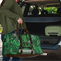 Aotearoa Iwi Ngati Maniapoto Travel Bag Maori Wharenui House Tribal Pattern