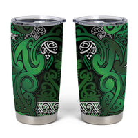 Aotearoa Iwi Ngati Maniapoto Tumbler Cup Maori Wharenui House Tribal Pattern