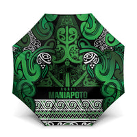 Aotearoa Iwi Ngati Maniapoto Umbrella Maori Wharenui House Tribal Pattern