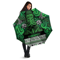 Aotearoa Iwi Ngati Maniapoto Umbrella Maori Wharenui House Tribal Pattern