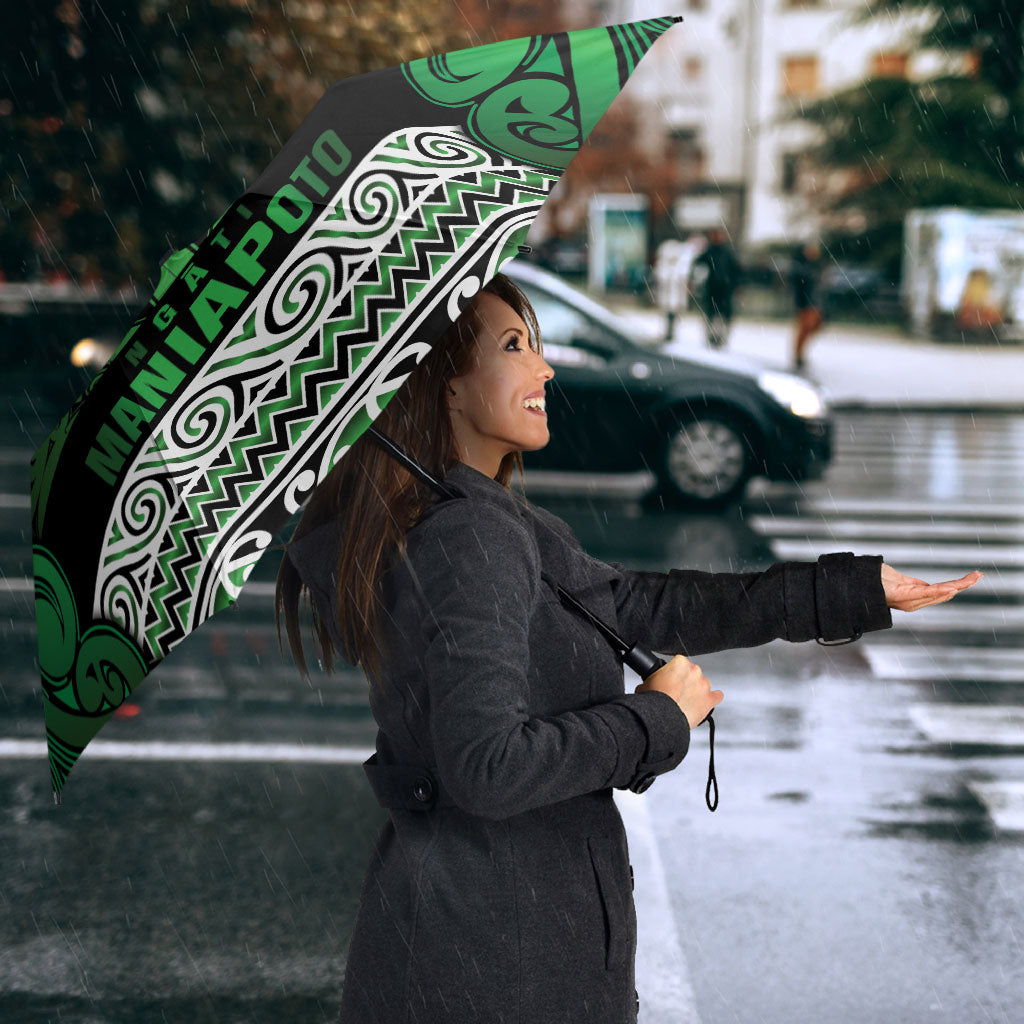 Aotearoa Iwi Ngati Maniapoto Umbrella Maori Wharenui House Tribal Pattern