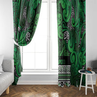 Aotearoa Iwi Ngati Maniapoto Window Curtain Maori Wharenui House Tribal Pattern