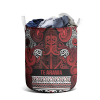 Aotearoa Iwi Te Arawa Laundry Basket Maori Wharenui House Tribal Pattern