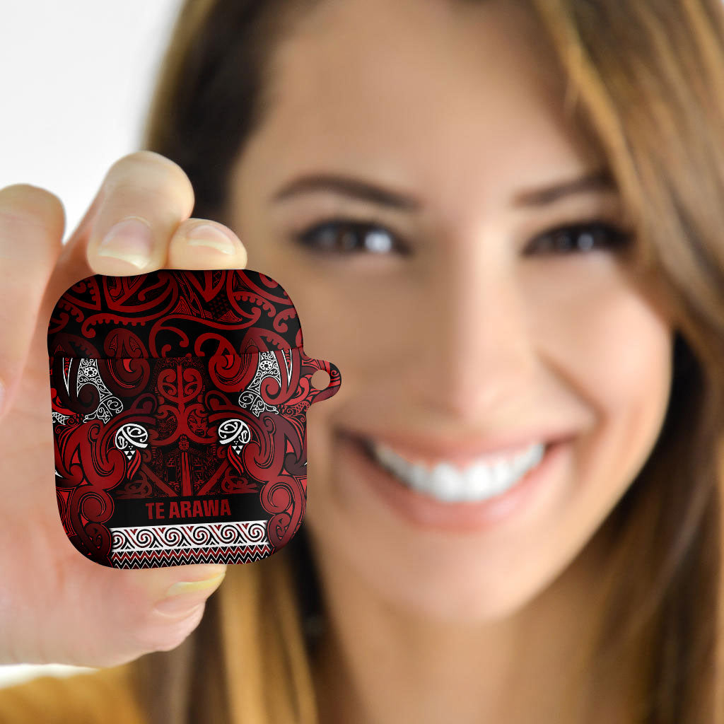 Aotearoa Iwi Te Arawa AirPods Case Maori Wharenui House Tribal Pattern