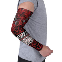 Aotearoa Iwi Te Arawa Arm Sleeves Maori Wharenui House Tribal Pattern
