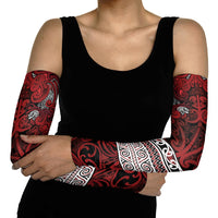 Aotearoa Iwi Te Arawa Arm Sleeves Maori Wharenui House Tribal Pattern