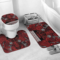 Aotearoa Iwi Te Arawa Bathroom Set Maori Wharenui House Tribal Pattern