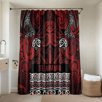 Aotearoa Iwi Te Arawa Bathroom Set Maori Wharenui House Tribal Pattern