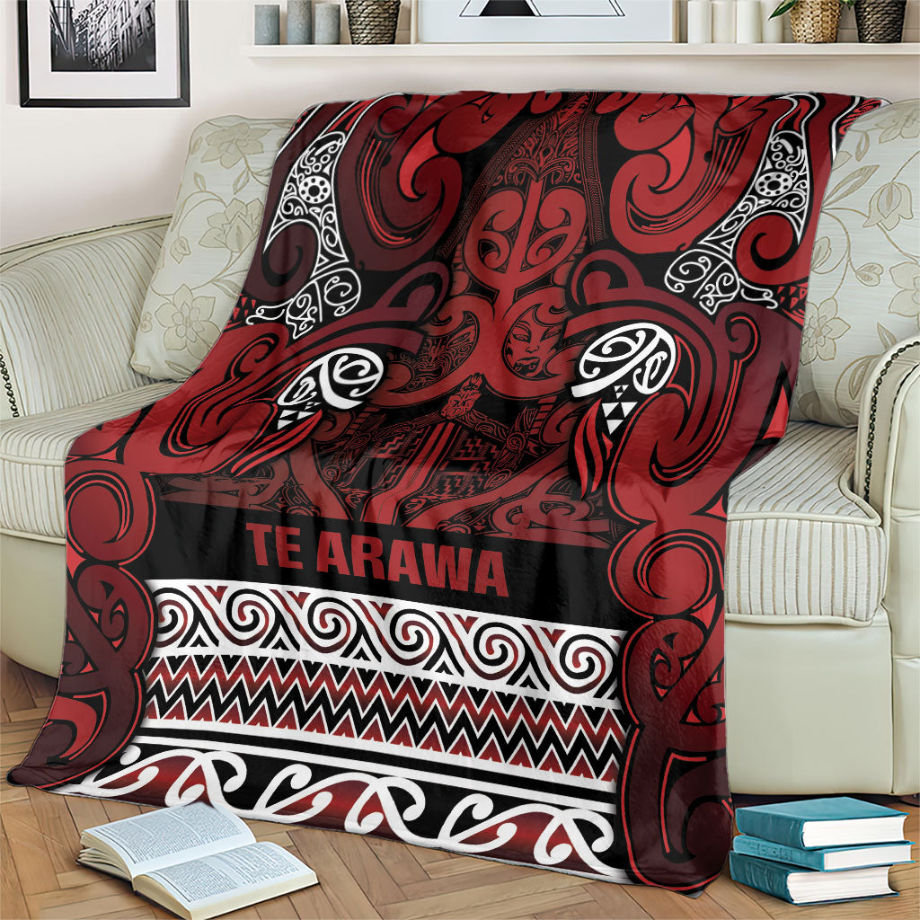Aotearoa Iwi Te Arawa Blanket Maori Wharenui House Tribal Pattern
