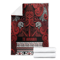 Aotearoa Iwi Te Arawa Blanket Maori Wharenui House Tribal Pattern
