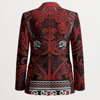 Aotearoa Iwi Te Arawa Blazer Maori Wharenui House Tribal Pattern