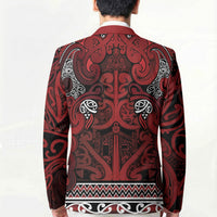 Aotearoa Iwi Te Arawa Blazer Maori Wharenui House Tribal Pattern
