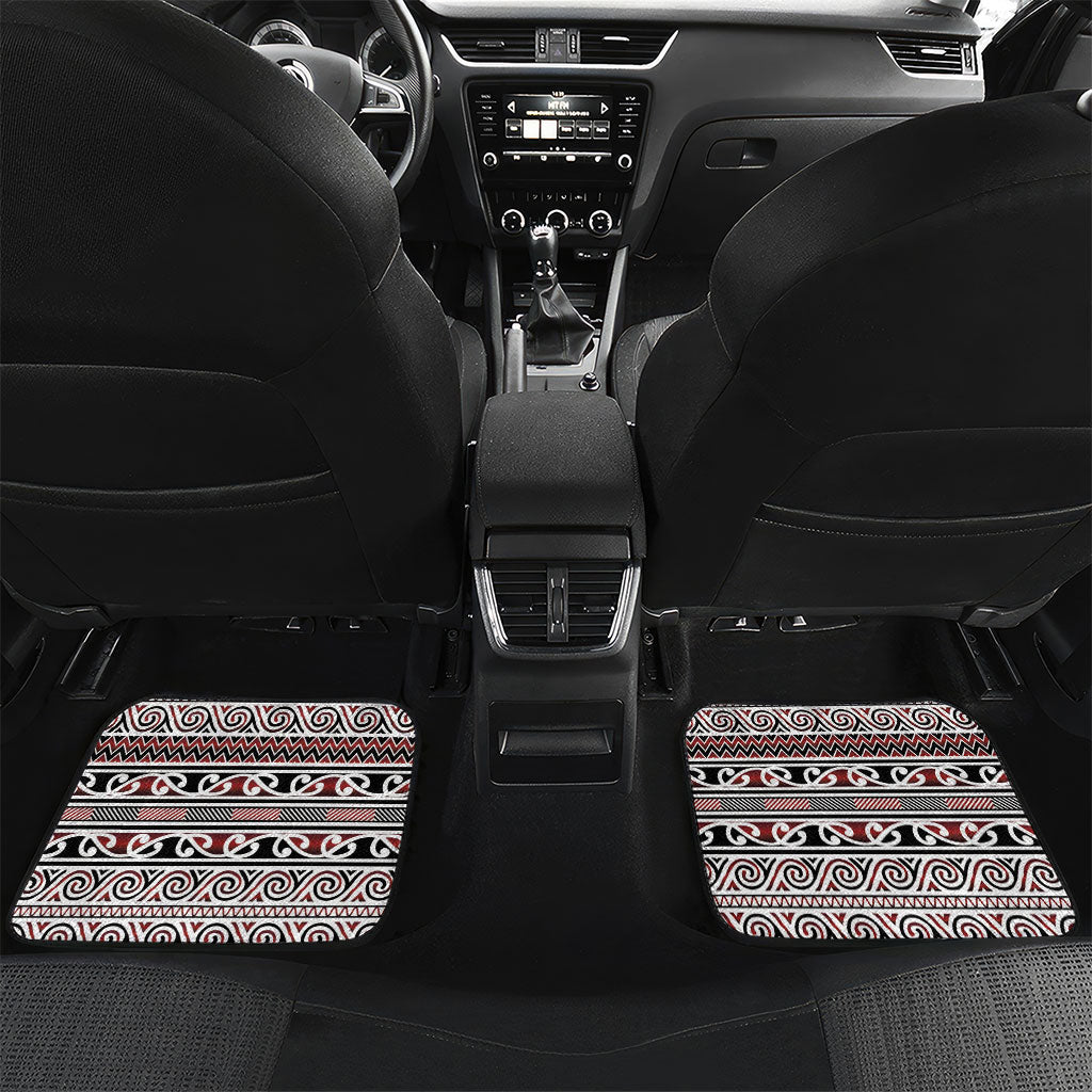 Aotearoa Iwi Te Arawa Car Mats Maori Wharenui House Tribal Pattern