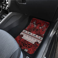 Aotearoa Iwi Te Arawa Car Mats Maori Wharenui House Tribal Pattern