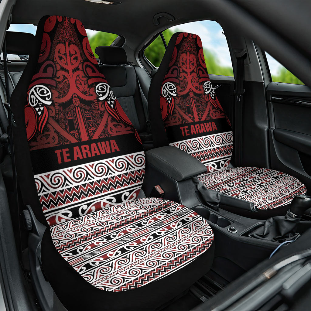 Aotearoa Iwi Te Arawa Car Seat Cover Maori Wharenui House Tribal Pattern