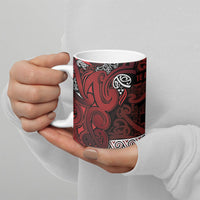 Aotearoa Iwi Te Arawa Ceramic Mug Maori Wharenui House Tribal Pattern