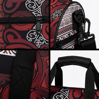 Aotearoa Iwi Te Arawa Duffle Bag Maori Wharenui House Tribal Pattern