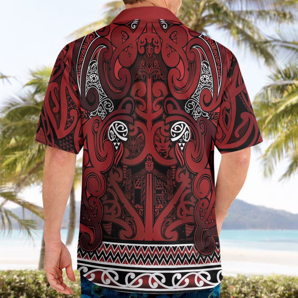 Aotearoa Iwi Te Arawa Hawaiian Shirt Maori Wharenui House Tribal Pattern