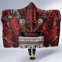 Aotearoa Iwi Te Arawa Hooded Blanket Maori Wharenui House Tribal Pattern