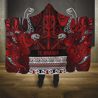 Aotearoa Iwi Te Arawa Hooded Blanket Maori Wharenui House Tribal Pattern