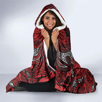Aotearoa Iwi Te Arawa Hooded Blanket Maori Wharenui House Tribal Pattern