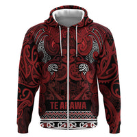 Aotearoa Iwi Te Arawa Hoodie Maori Wharenui House Tribal Pattern