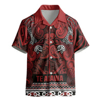 Aotearoa Iwi Te Arawa Kid Hawaiian Shirt Maori Wharenui House Tribal Pattern