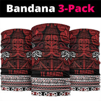 Aotearoa Iwi Te Arawa Neck Gaiter Maori Wharenui House Tribal Pattern
