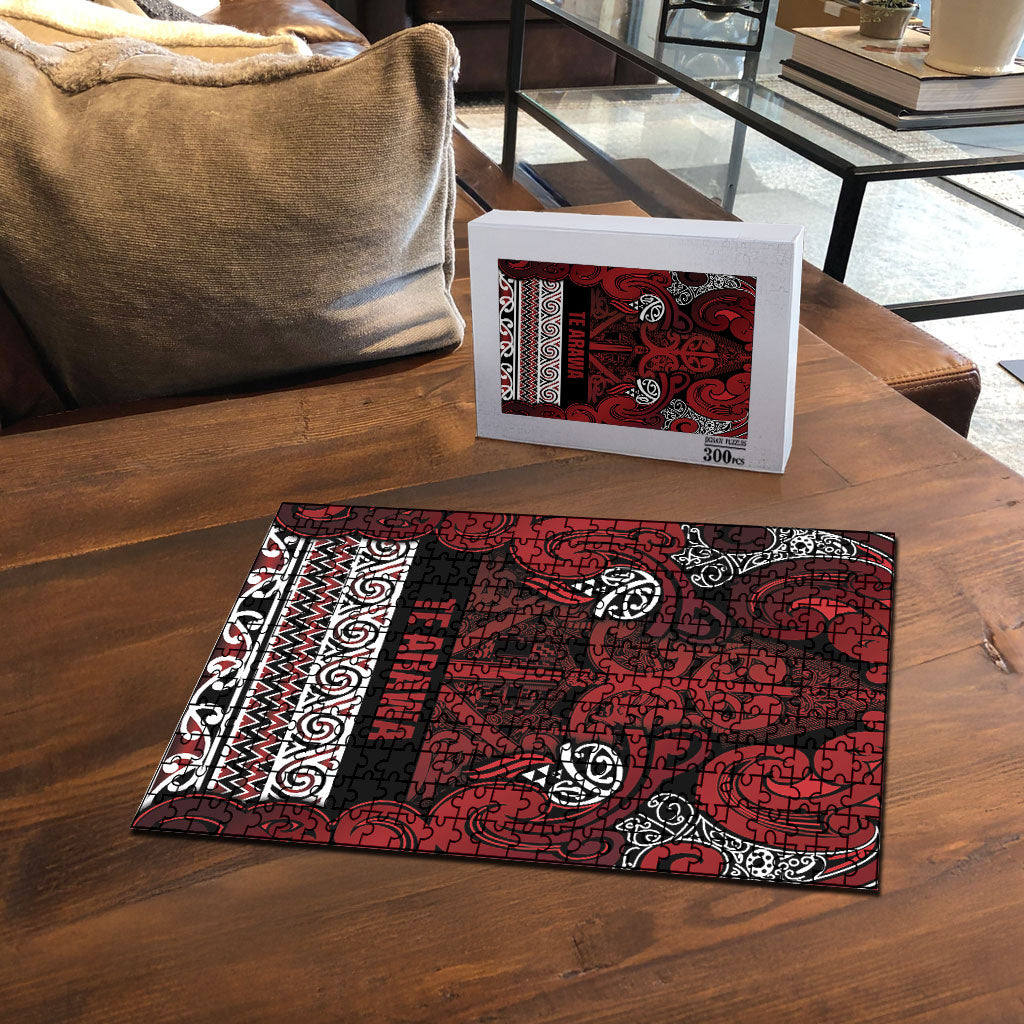 Aotearoa Iwi Te Arawa Puzzle Maori Wharenui House Tribal Pattern