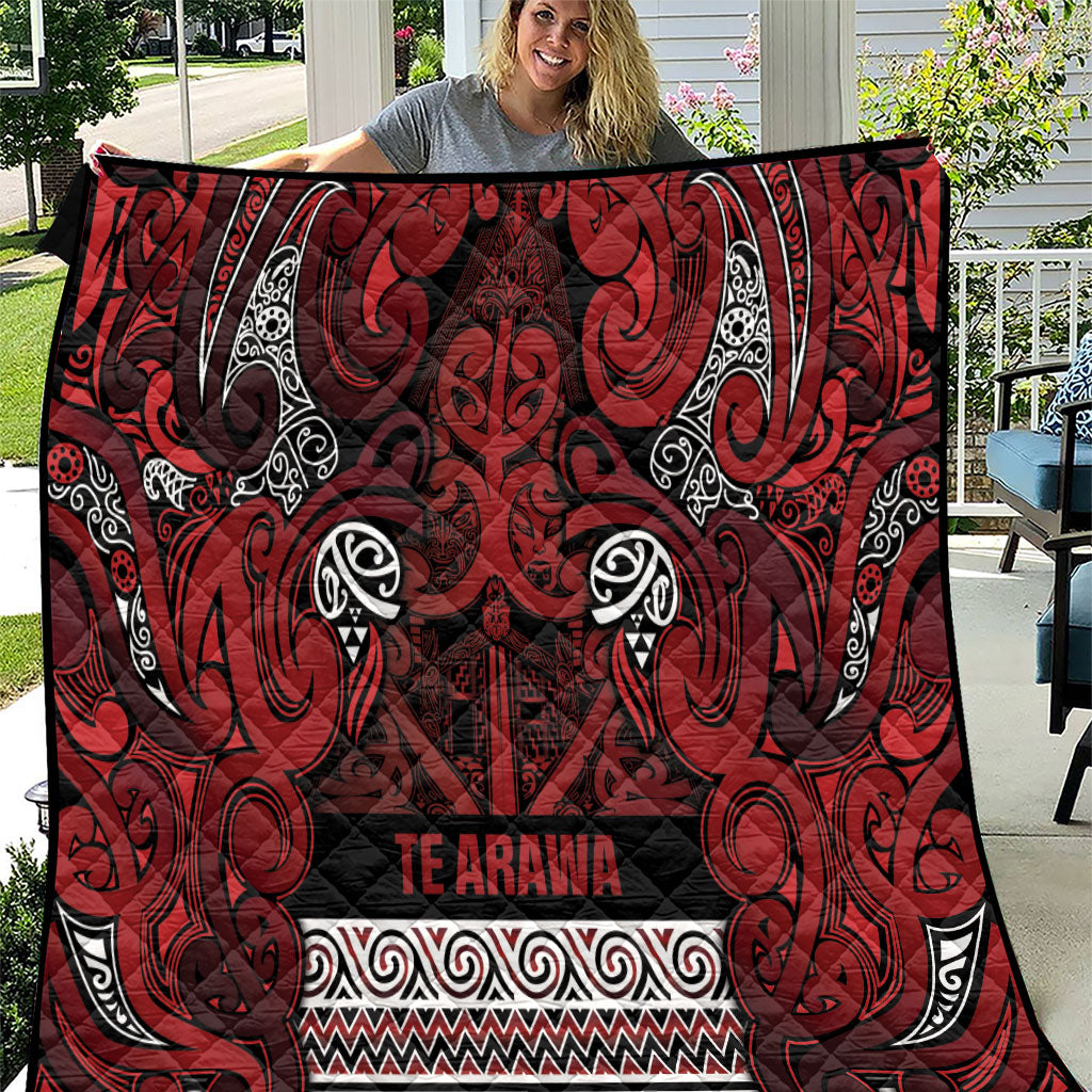 Aotearoa Iwi Te Arawa Quilt Maori Wharenui House Tribal Pattern