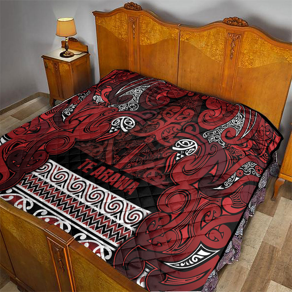 Aotearoa Iwi Te Arawa Quilt Maori Wharenui House Tribal Pattern