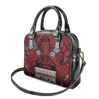 Aotearoa Iwi Te Arawa Shoulder Handbag Maori Wharenui House Tribal Pattern
