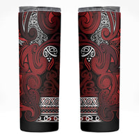 Aotearoa Iwi Te Arawa Skinny Tumbler Maori Wharenui House Tribal Pattern