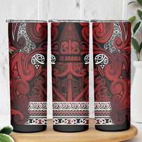 Aotearoa Iwi Te Arawa Skinny Tumbler Maori Wharenui House Tribal Pattern