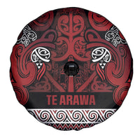 Aotearoa Iwi Te Arawa Spare Tire Cover Maori Wharenui House Tribal Pattern