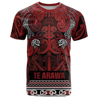 Aotearoa Iwi Te Arawa T Shirt Maori Wharenui House Tribal Pattern