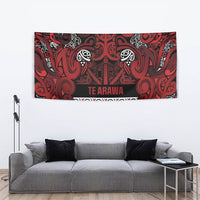 Aotearoa Iwi Te Arawa Tapestry Maori Wharenui House Tribal Pattern